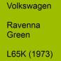 Preview: Volkswagen, Ravenna Green, L65K (1973).